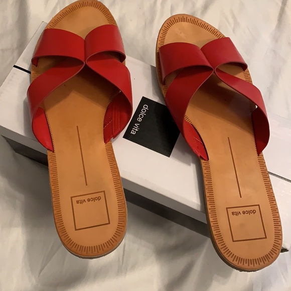 Dolce Vita Camo Sandal Red Stella - Picture 3 of 3